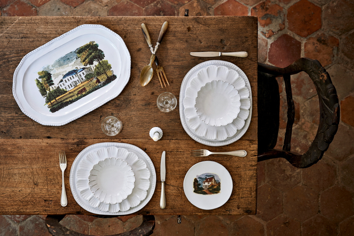 Dinner Table - Ceramic &amp; Cutlery