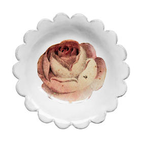 [John Derian] Rose and Insect Saucer