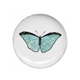 [John Derian] Blue Butterfly Plate