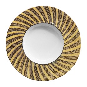 [John Derian]  Wide Rim ABC Spiral Dessert Plate