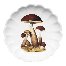 [John Derian] Deep Mushroom Cluster Platter
