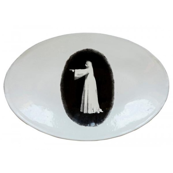 [John Derian] Ghost Looking Left Platter