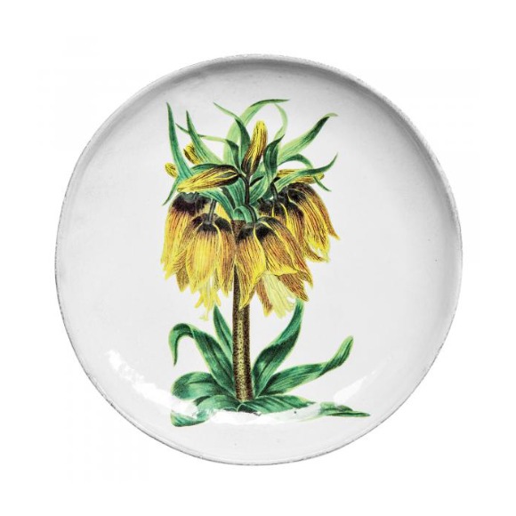 [John Derian] Yellow Flower Dinner Plate